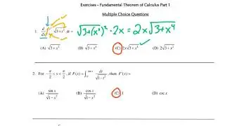 Calculus - FTC Work Packet Solutions, Part 1