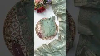 Party wear tissue silk handwork kurta set | kurti set haul #shorts #kurti #kurtaset #handwork #dress