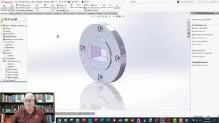 STS 2308B - Solidworks Waveguide Flange Part Model