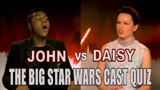 'I don't care about these people': John Boyega and Daisy Ridley go head-to-head in our cast quiz