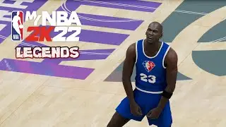 NBA 2K22 - 75th Anniversary Legends take on current NBA teams - MyNBA - first 10 games highlights