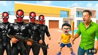 😱 Jack Fight With BlackSpider Man Gang 💥 Indian Theft Aura Simulator