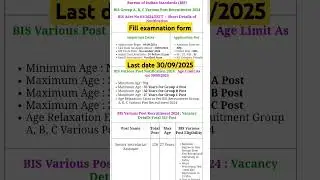 Bureau of Indian Standards BIS Group A, B and C Recruitment 2024 Apply Online for 345 Various Post