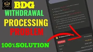 🚨 Bdg withdrawal problem | bdg win withdrawal processing problem | bdg withdrawal possessing problem