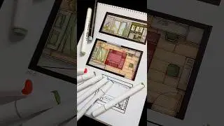 Plan Rendering 👀 what do you think about it? #art #marker #design #render #sketch #architecture