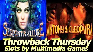 Old Multimedia Games slots! Serpent's Allure and Antony and Cleopatra at the Orleans casino in Vegas
