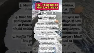 Top ~10 Senador na Hindi Law Graduate #senator #shorts #subscribe #fyp #fypシ゚viral