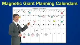 GiantQuarter&reg; 3-Month Magnetic Dry Erase Calendar System
