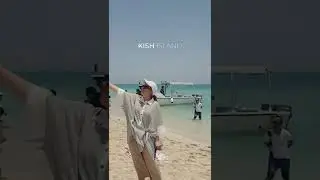 Beach Walk 🧡💯🏝️ IRAN KISH ISLAND People, Sea & Fun + Happy Music #shorts | KishWalk