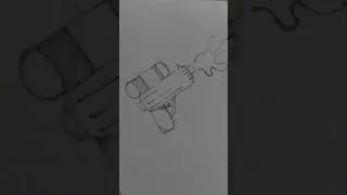 Handmade Pencil Drawing of a Toy Water Gun | #short #trending #pencildrawing #viral