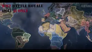 WW2 Battle Royale But With Random Country Placement V2 - HOI4 TIMELAPSE