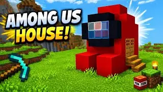 How to Build an Among Us House in Minecraft | Easy Tutorial 