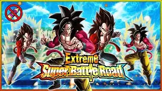 EXTREME SUPER BATTLE ROAD SHADOW DRAGON SAGA NO ITEMS RUN! SSJ4 GOKU & VEGETA!! (DBZ: DOKKAN BATTLE)