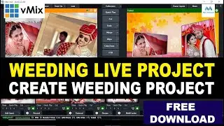 How to Create Wedding Live Frame Efeects in vmix | Wedding Frame Project | Green Screen Frame Create