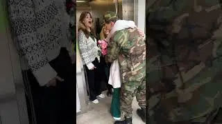 Grandma Recognizes Her Soldier Grandson