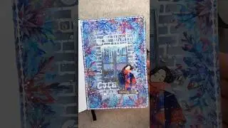 ASMR journal Cold Winter Window🪟❄️☃️🧣⛸️🛷🌨️|#asmr #scrapbooking #journal #art #fypシ #winter #snow