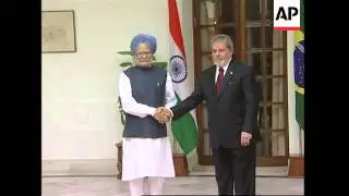 Brazilian President Lula da Silva meets Indian PM Singh