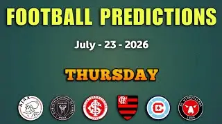 🟢 FOOTBALL PREDICTIONS TODAY 🟢 | THURSDAY 23 | Europa League | Brazil Serie A | MLS |  BETTING TIPS