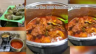 The best way to cook sour-free tomatoes stew using  chicken and goat meat/Nigeria stew/ African stew