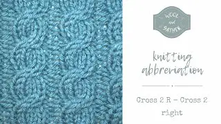 Cross 2R - Cross 2 stitches to the right