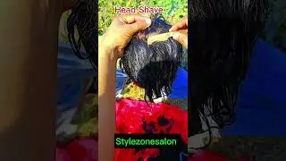 Boy taken to a road-side barbershop Bob with bangs,undercut,face shave &nose trim!@StyleZoneSalon13 