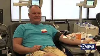 Wichita man with very rare blood type celebrates over 30 years as a donor