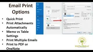 Email Print Options