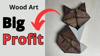Low Cost High Profit Woodworking Project - Scrap Wood Art - Make Money Woodworking - Best Seller