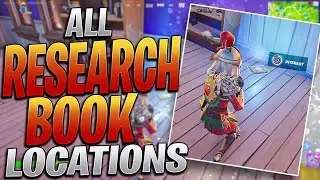 ALL 8 RESEARCH BOOK LOCATIONS - Collect Research Books From Holly Hedges And Pleasant Park (Week 8)