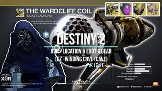 Destiny 2 Xur Exotic Gear in Beyond Light at EDZ Winding Cove Cave || GameSimple || 4 Dec 2020