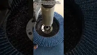 Making Flap Discs Fast: Industrial Grinding Wheel Production.