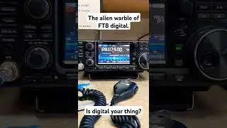 Aliens? Nope. It's digital ham radio, FT8 mode. #hamradio #digitalradio #ft8 #aliens #shorts