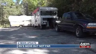 Omaha RV homeless camp moves, but not far