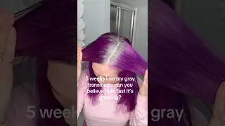 🌻 HAIR GROWTH Week 5 - Gray Hair Transition