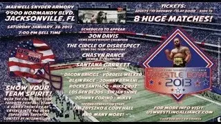 USWA Wrestle Bowl 2013 - Saturday January 26 - Snyder Armory Jacksonville, FL