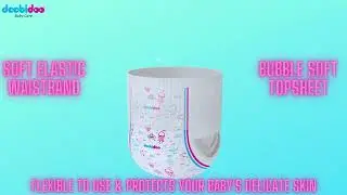Doobidoo Baby Diaper pants with soft elastic waistband which is soft around baby's delicate skin .
