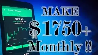Robinhood APP - EARN $1750+ MONTHLY with HIGH DIVIDEND Stocks!