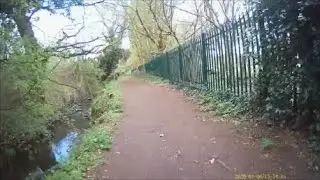 Crazy cycle cam : Penn countryside & stream