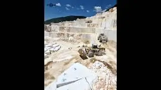 Komatsu WA500 at Danae quarry of Hellenic Marble Group (HMG)