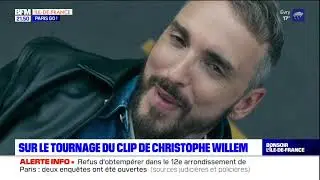 Paris Go  : Christophe Willem suspendu à la tour Totem pour le tournage de son clip !