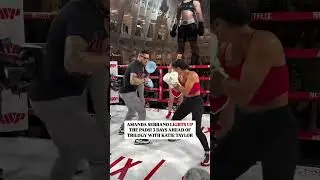 AMANDA SERRANO LIGHTS UP THE PADS 🔥 #taylorserrano
