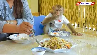 Mr. Kako Eating Rice | Kako Joining Lunch With Mom Very Delicious