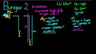 Hooke's Constant - Bungee Jumping Example 2