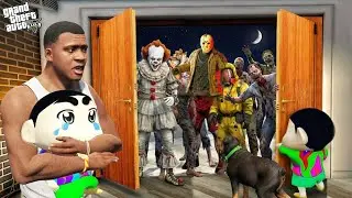Franklin And Shinchan Escaped Biggest Zombie Apocalypse | Gta 5