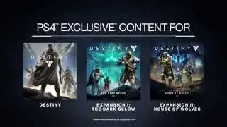 Destiny  PlayStation Exclusive Content Trailer   PS4, PS3