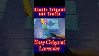 How To Make Beautiful Lavender Paper Flowers | DIY Paper Lavender Flower Tutorial | Origami Lavender