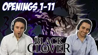 Black Clover All Openings (1-11) - BLIND REACTION!