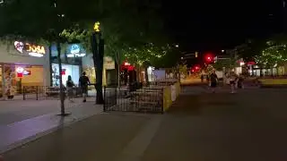 Night life of Kelowna downtown