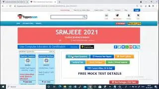 MCQ for SRMJEEE 2021 Important Questions, Update Syllabus, eBook, Printed Materials, Free Mock Test