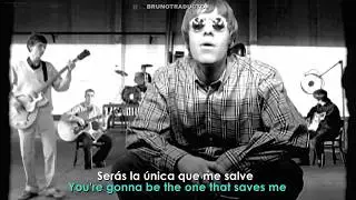 Oasis - Wonderwall // Lyrics + Espa&ntilde;ol // Video Official